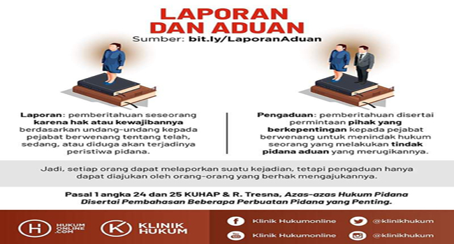 Perbedaan Laporan Dan Pengaduan Dalam Kuhap